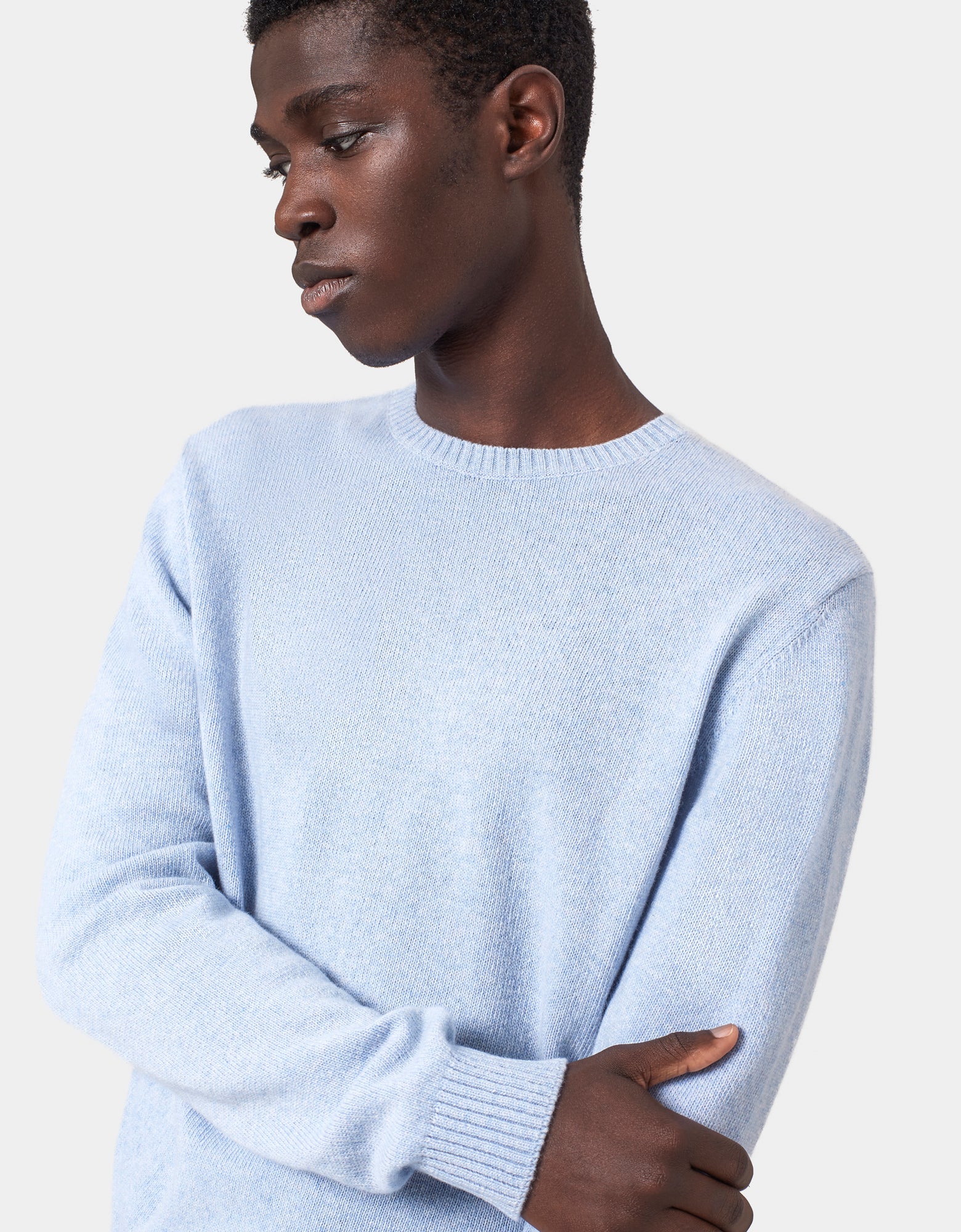 Classic Merino Wool Crew - Warm Taupe - Image 3
