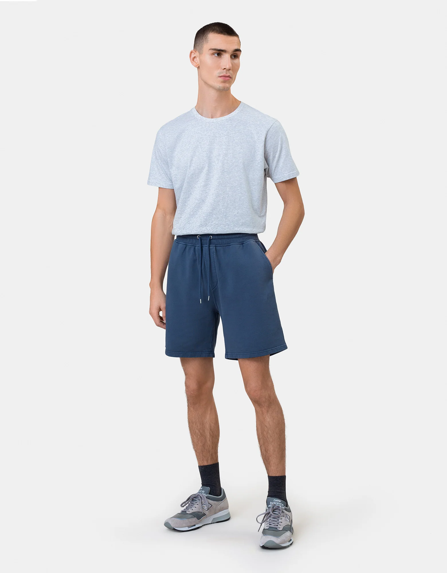 Classic Organic Sweatshorts - Polar Blue - Image 3