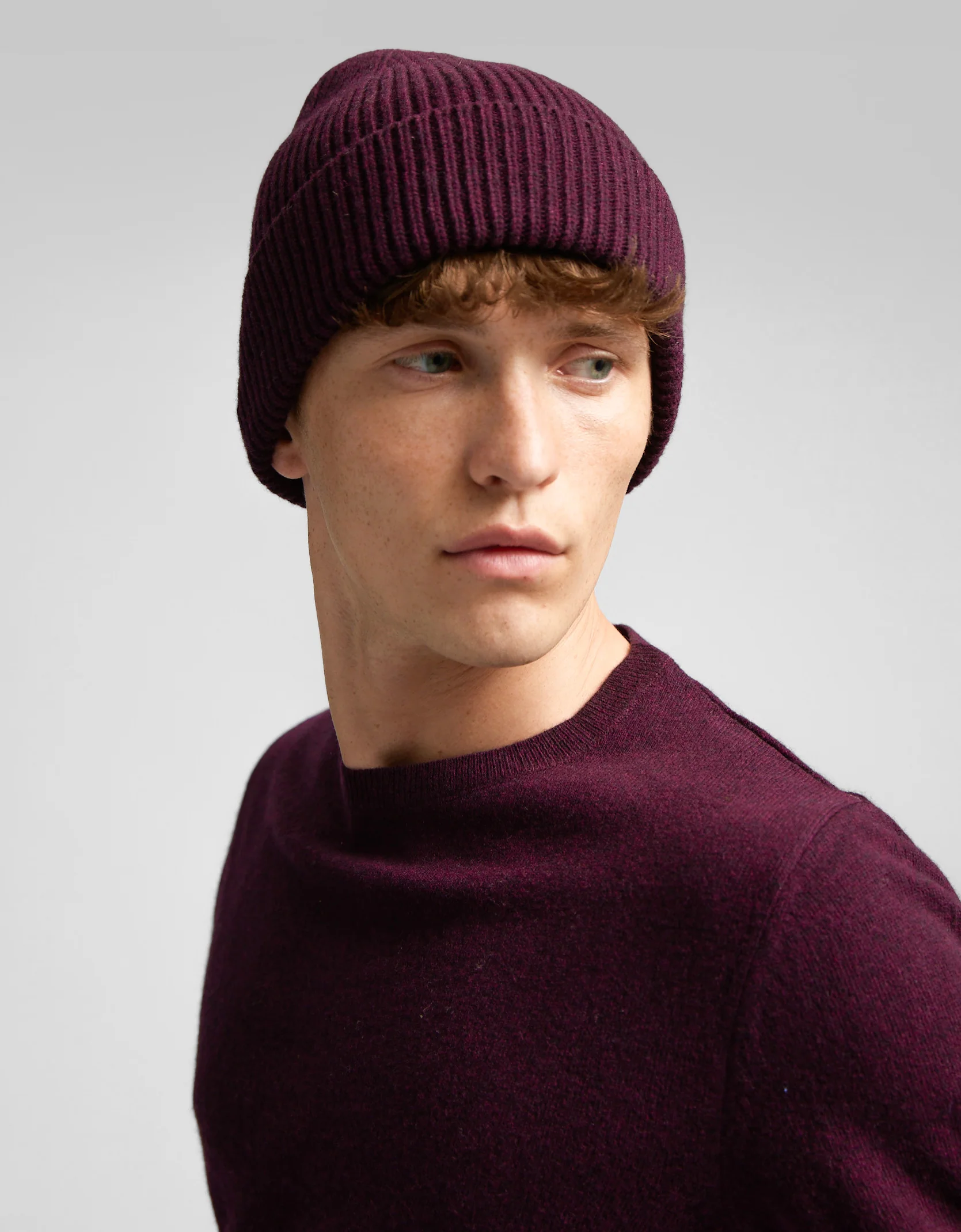 Merino Wool Beanie - Honey Beige - Image 2