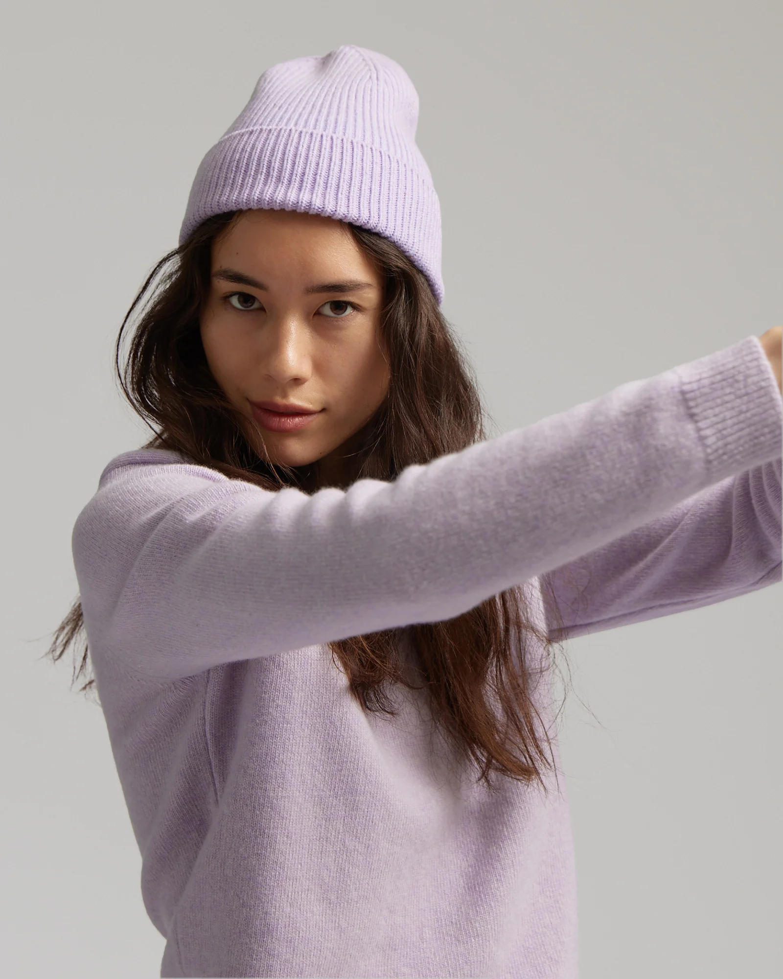 Merino Wool Beanie - Purple Haze - Image 4
