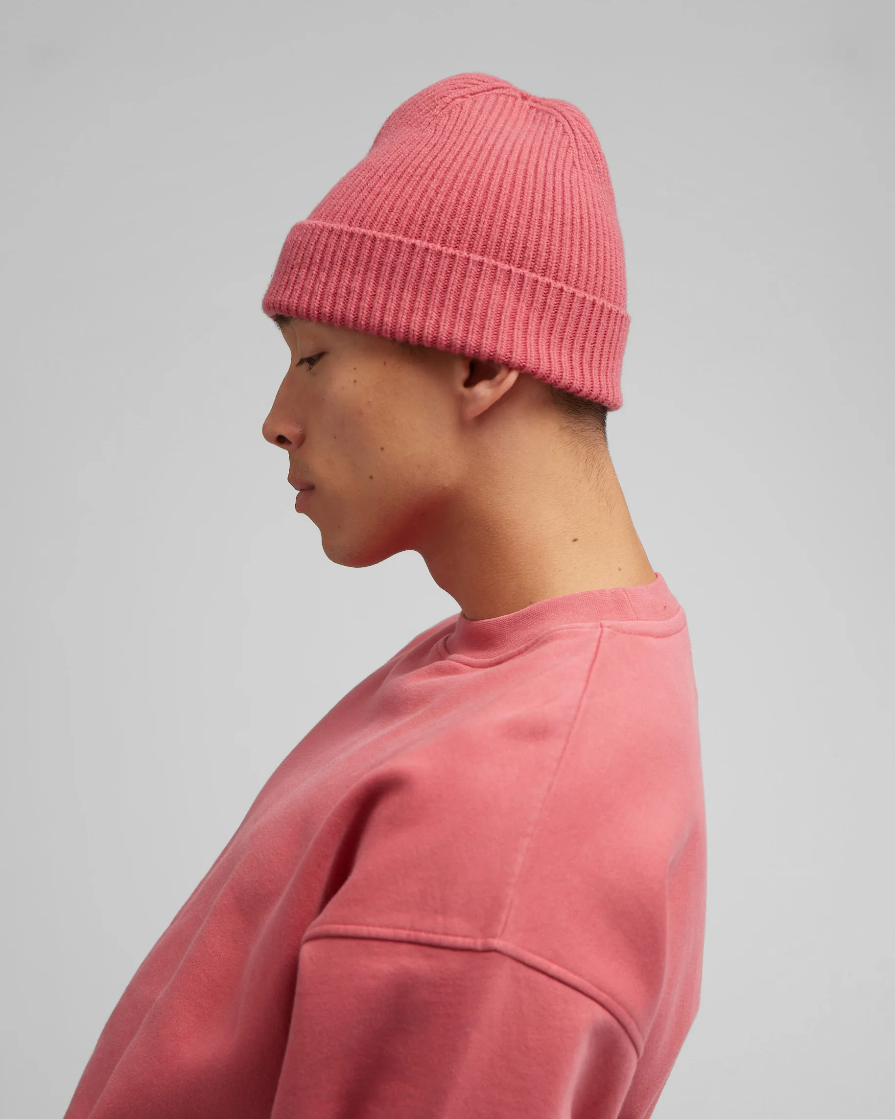 Merino Wool Beanie - Sandstone Orange - Image 3