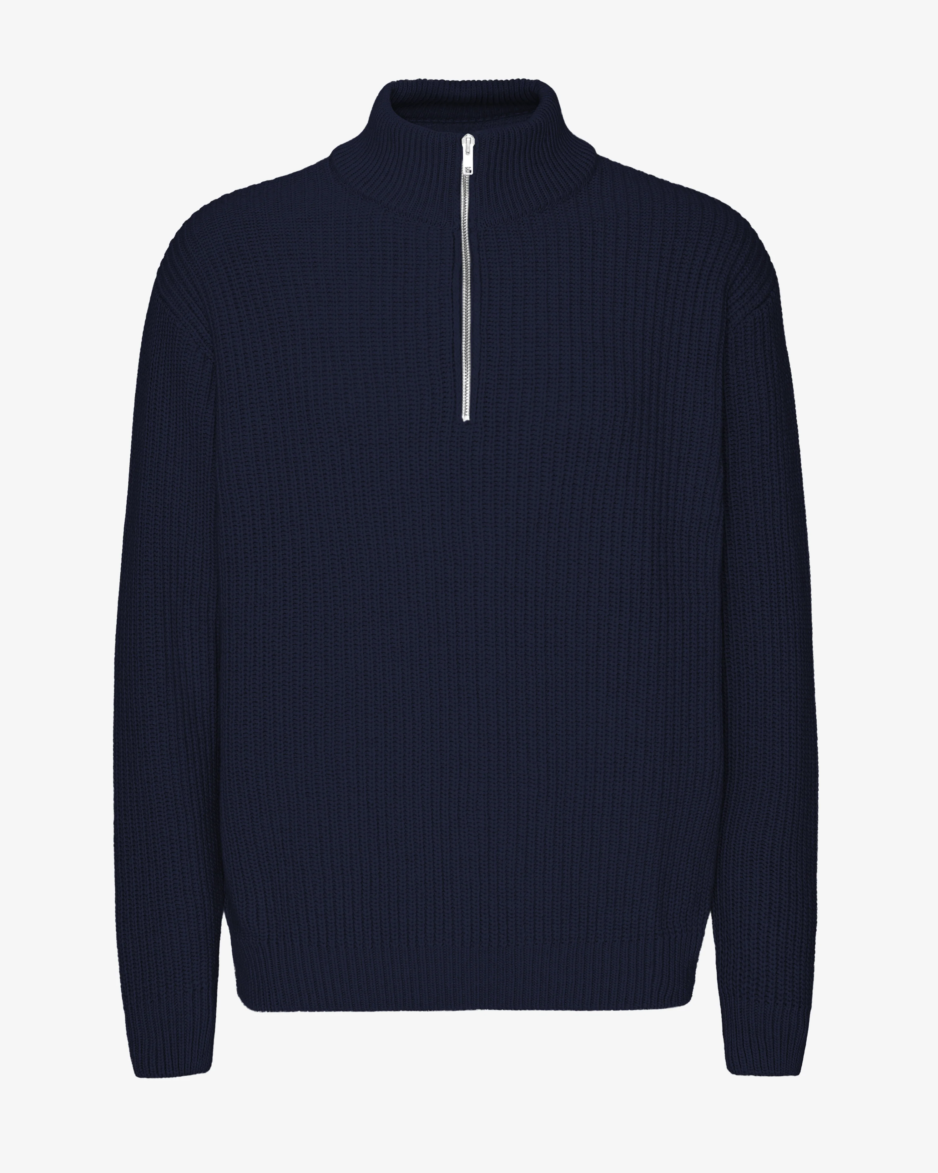 Merino Quarter Zip - Navy Blue