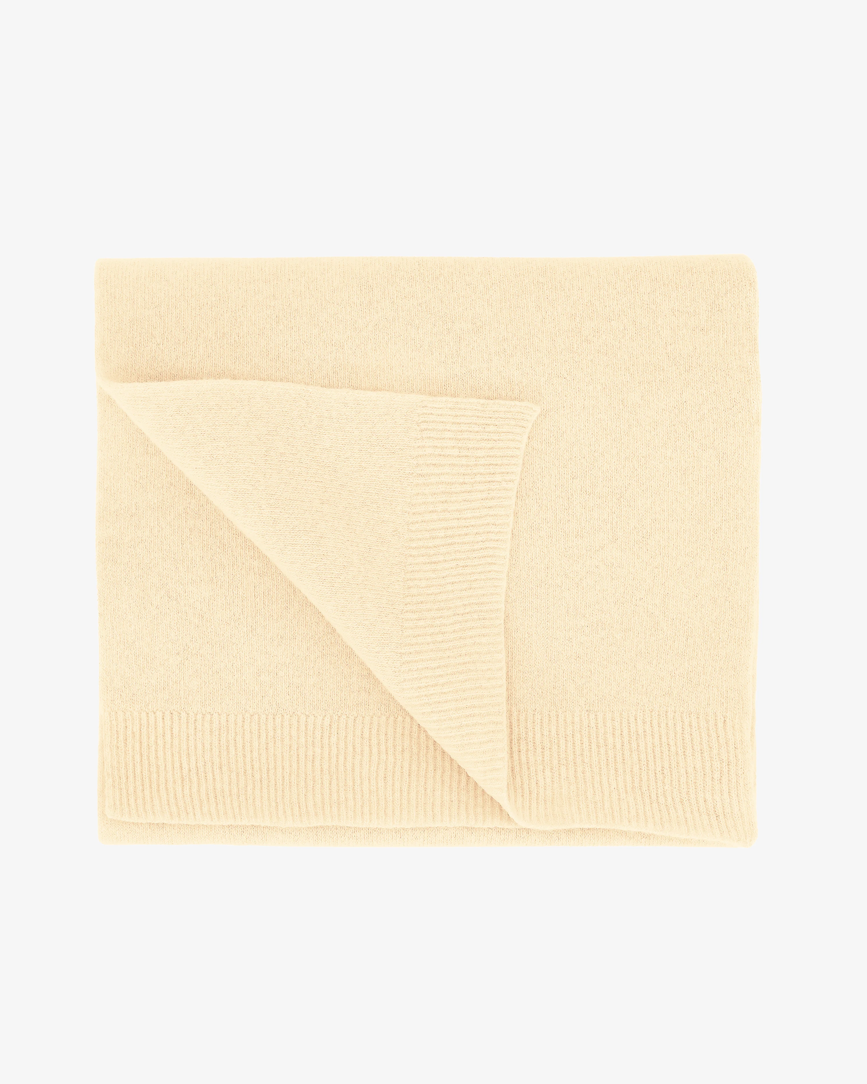 Merino Wool Scarf - Soft Yellow