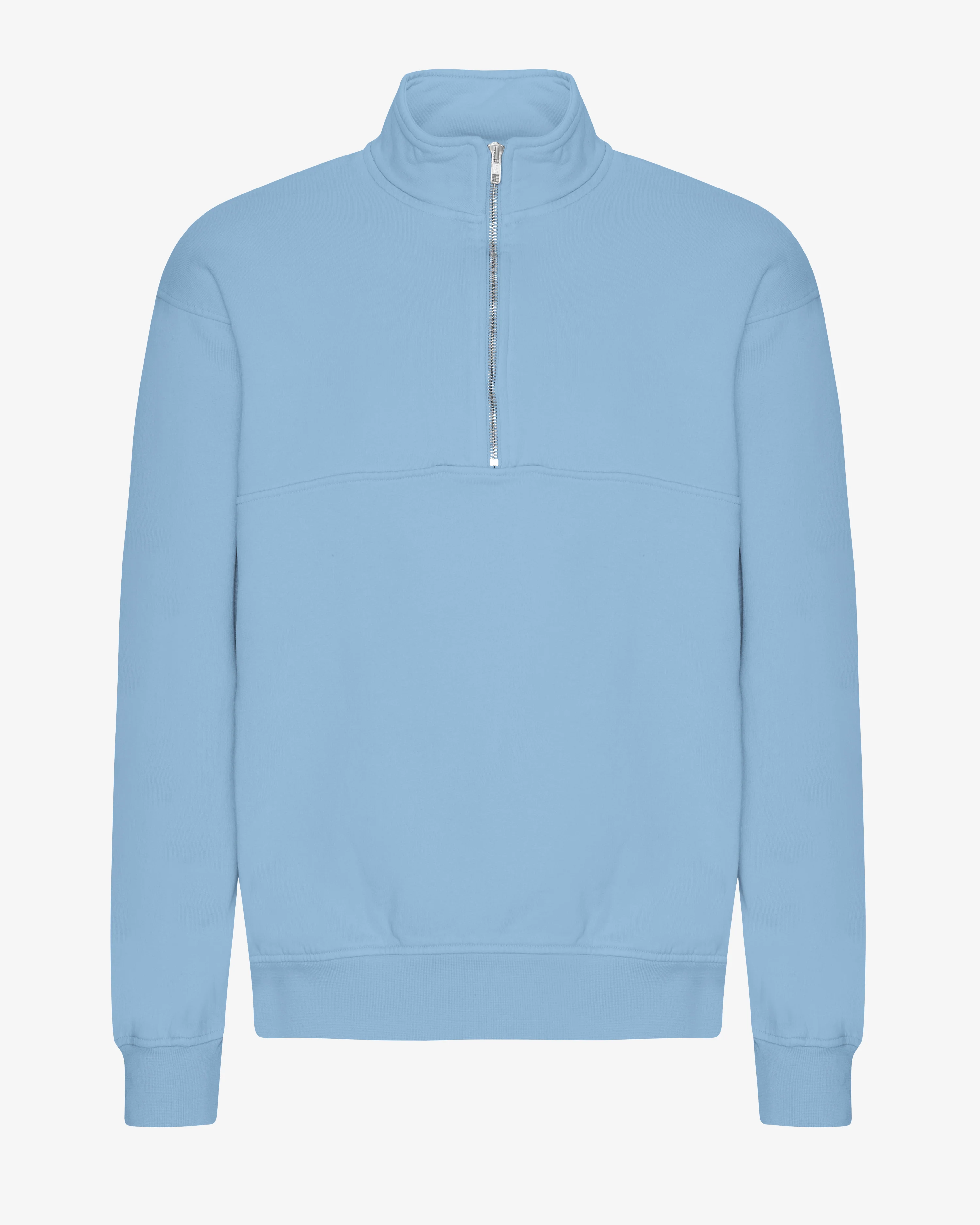 Organic Quarter Zip - Seaside Blue