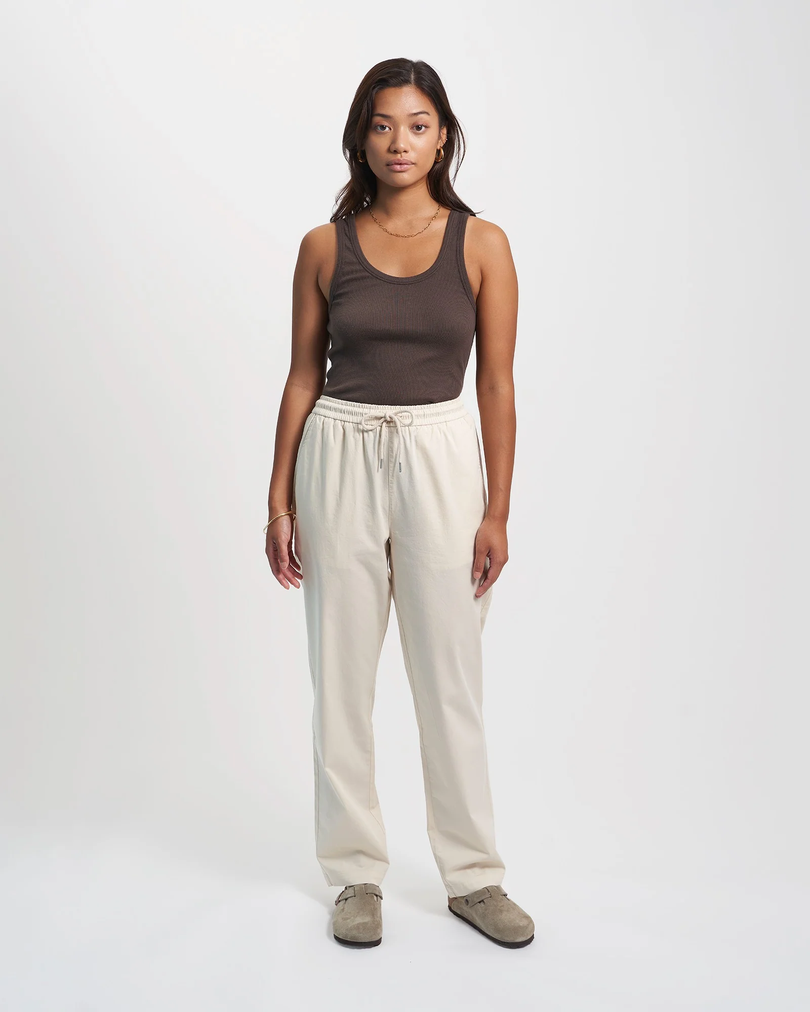 Organic Twill Pants - Ivory White - Image 2