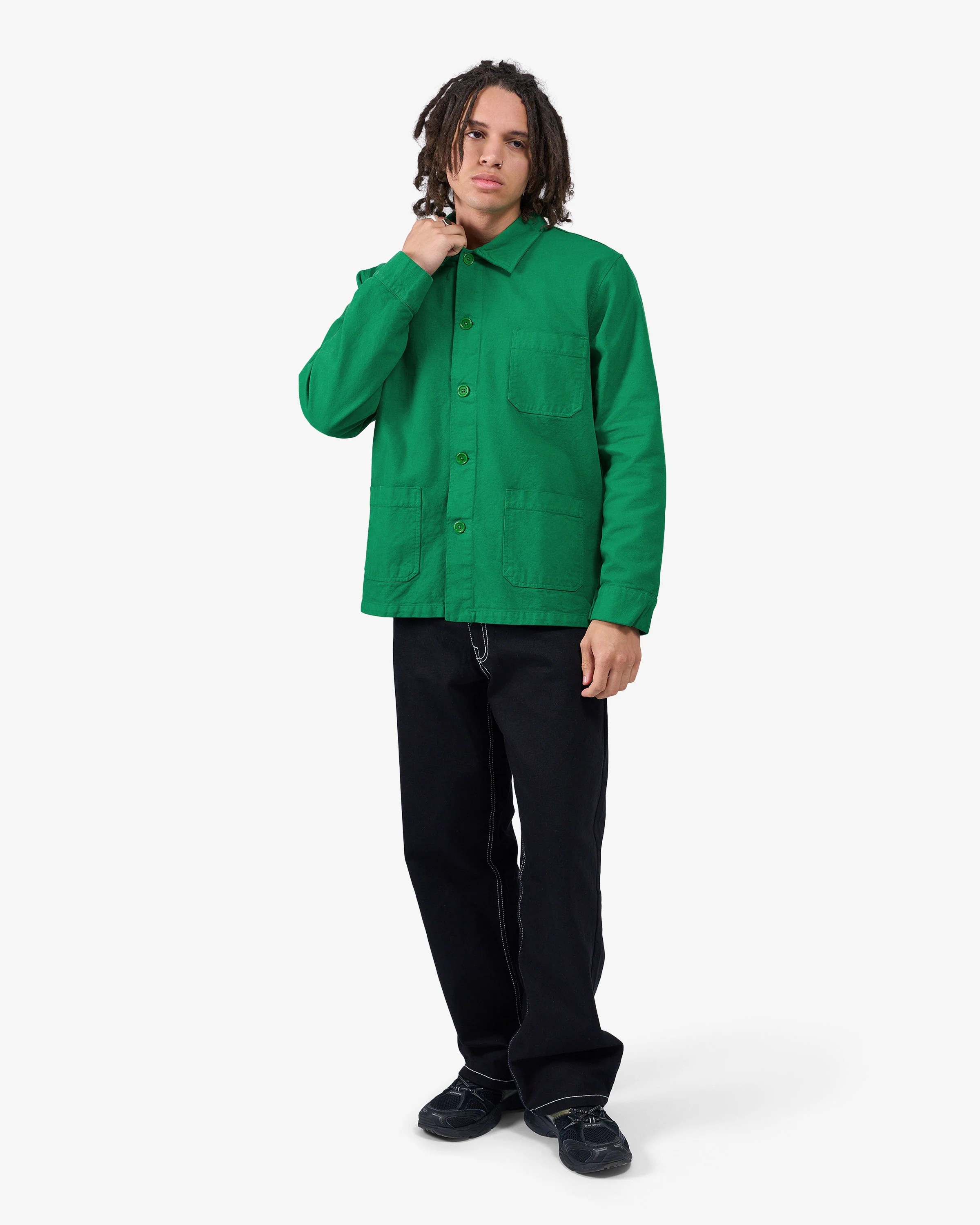 Organic Workwear Jacket - Desert Khaki - Image 5