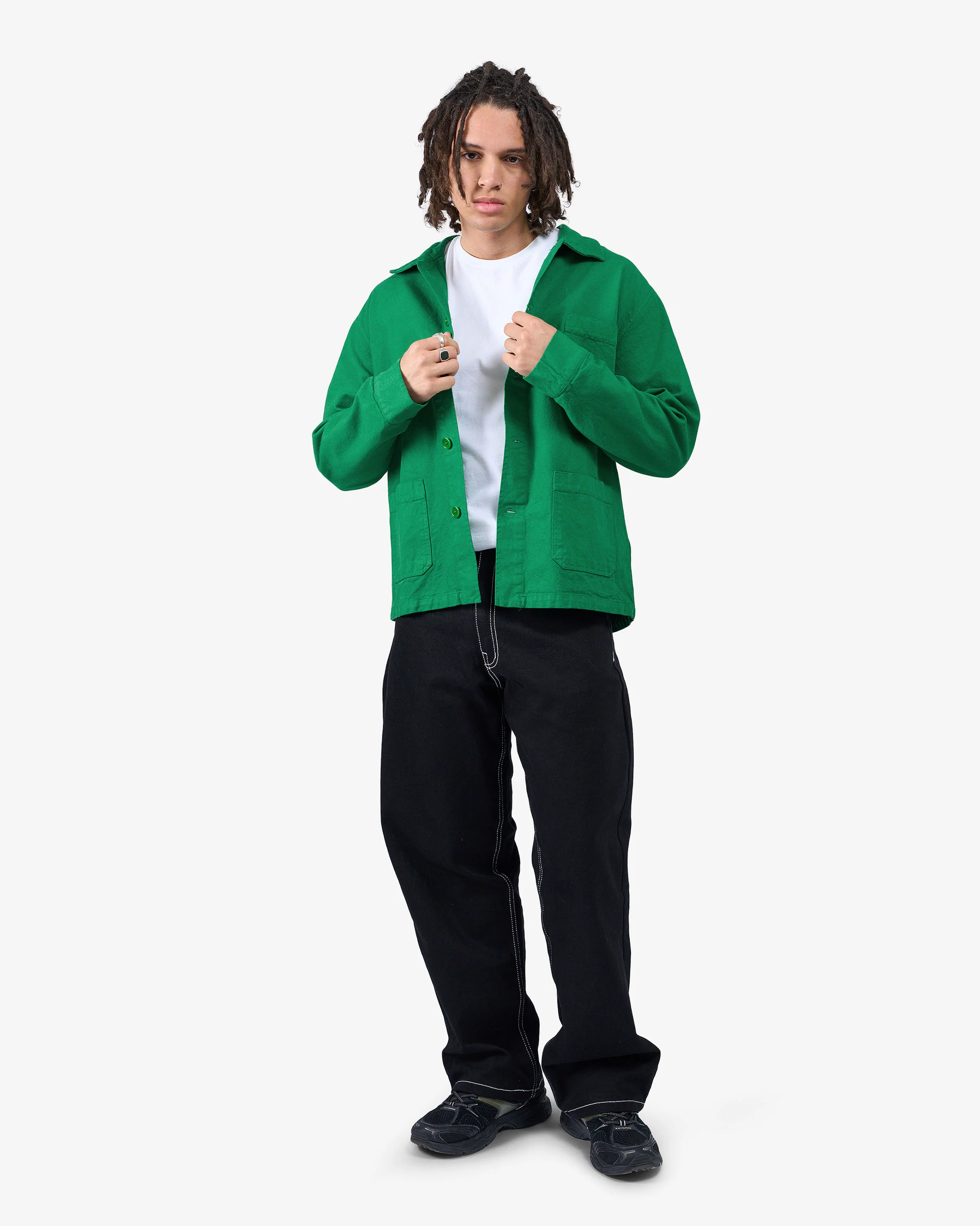 Organic Workwear Jacket - Desert Khaki - Image 6