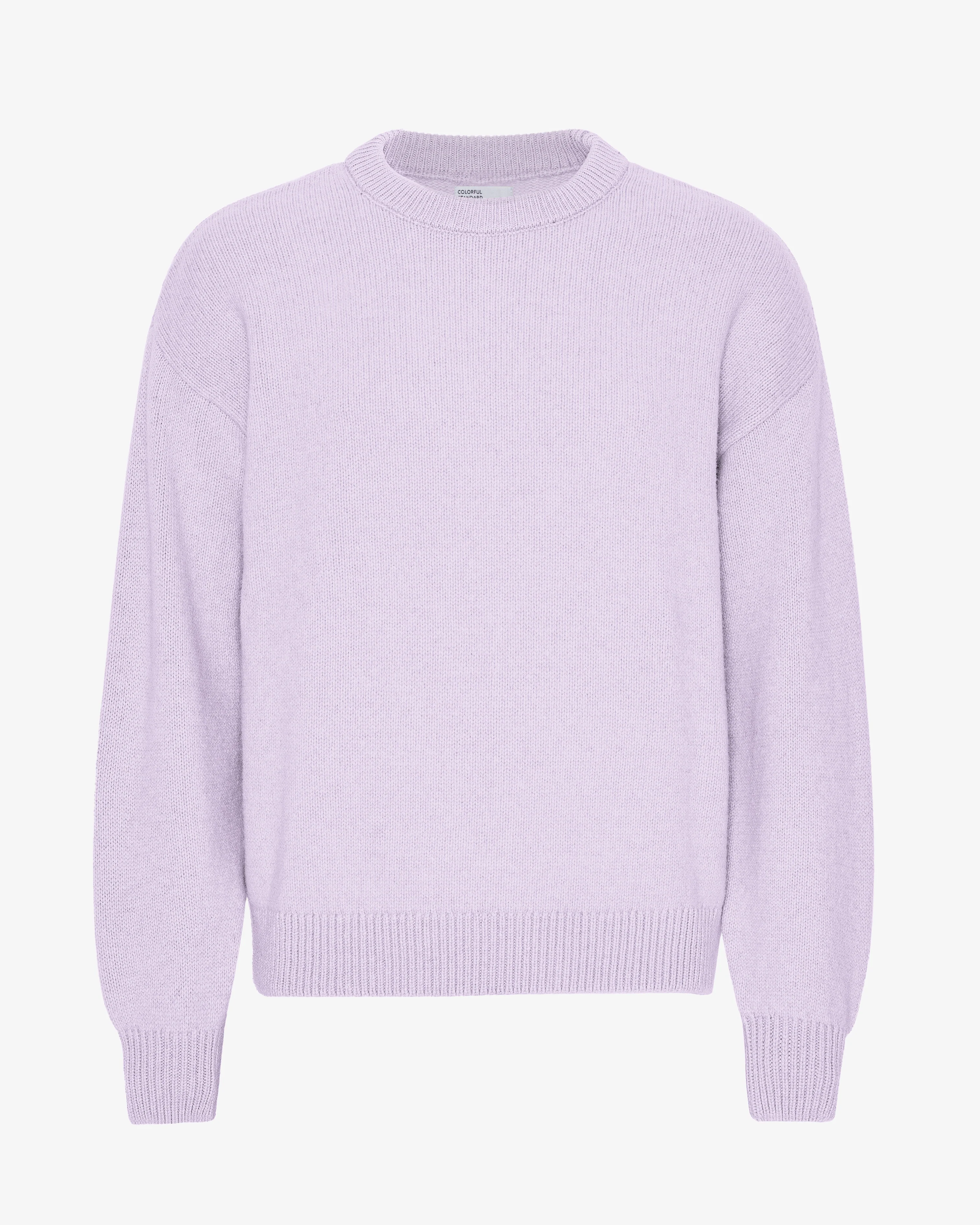 Oversized Merino Wool Crew - Soft Lavender