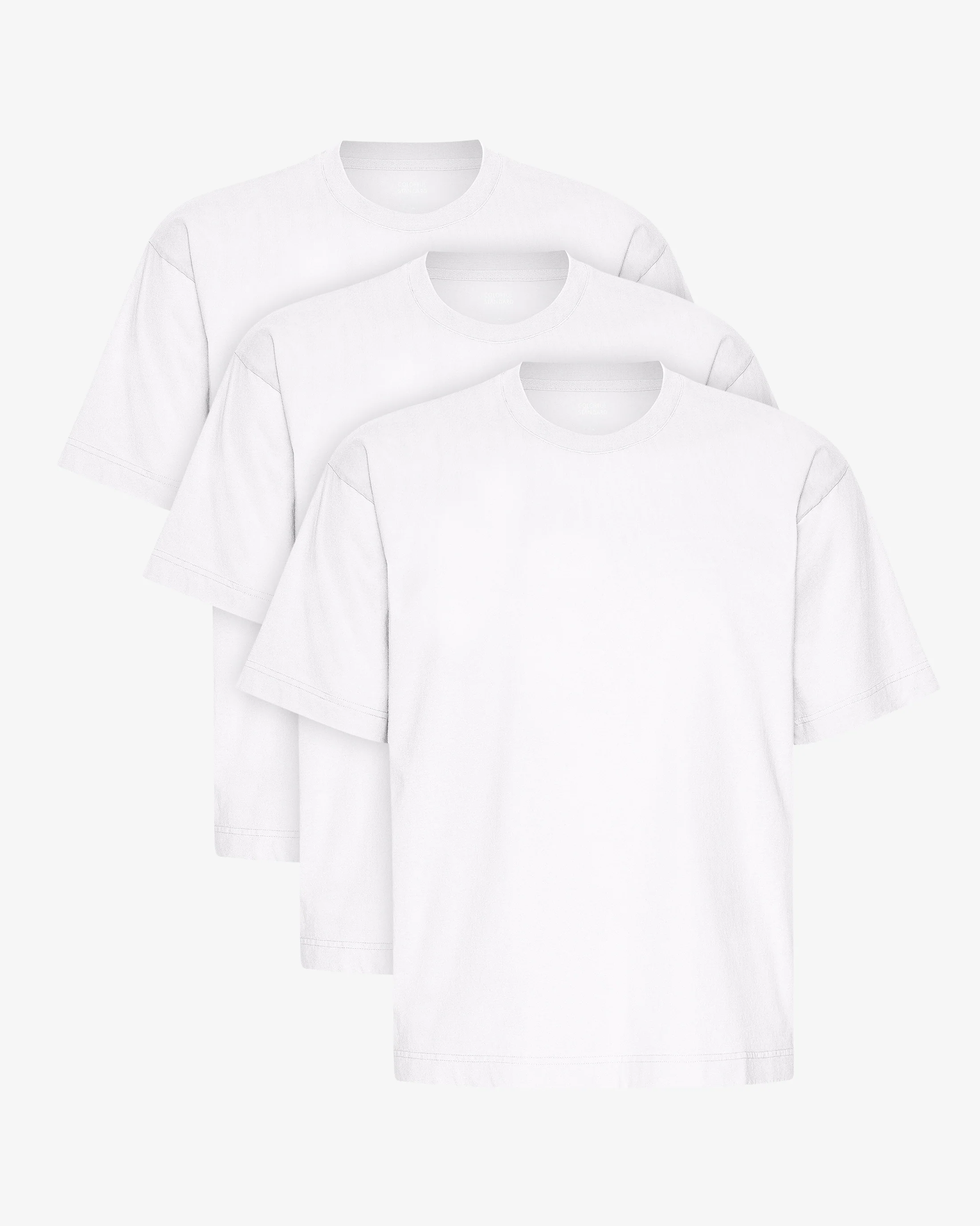Oversized Organic T-Shirt - Optical White (3-Pack)