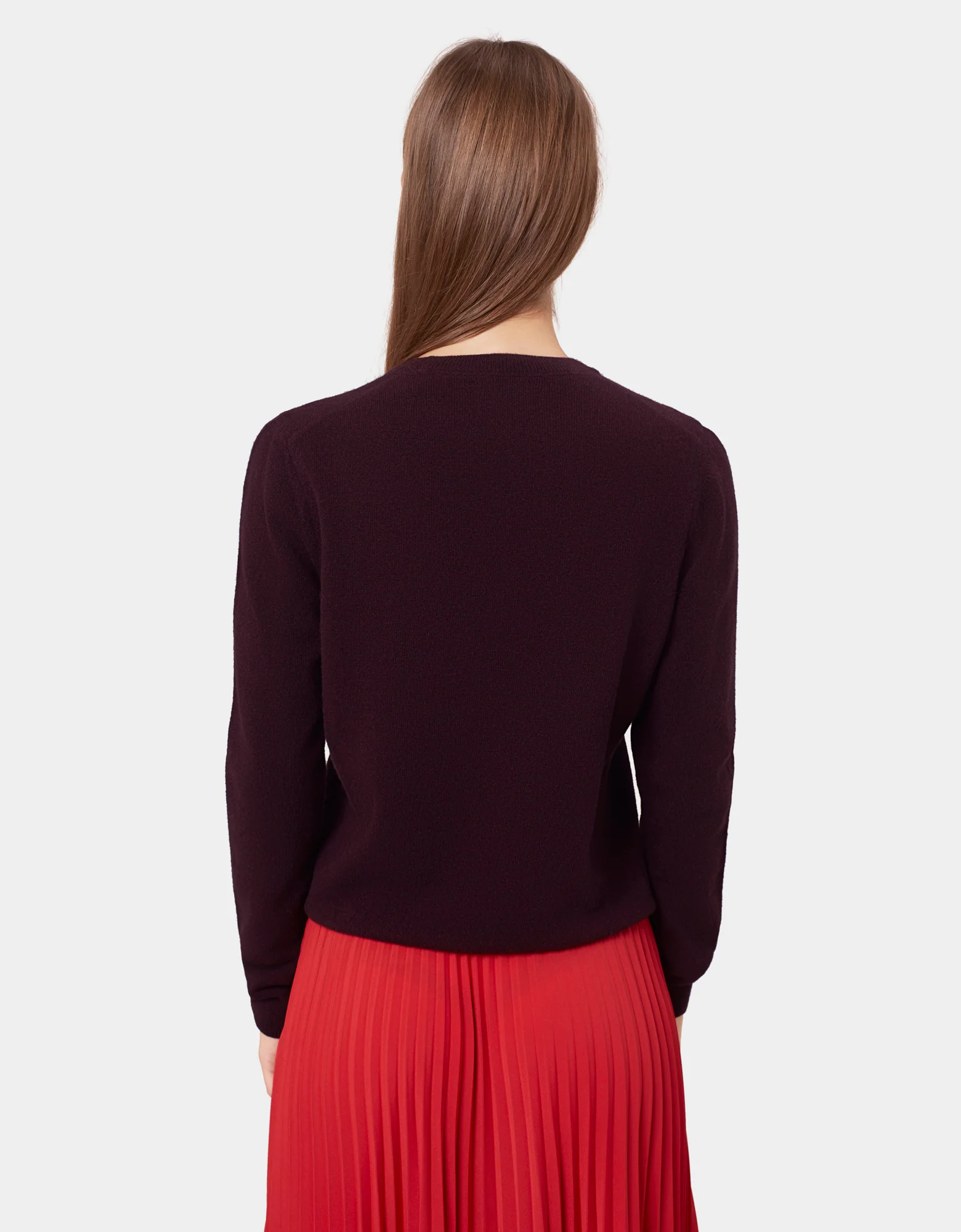 Women Light Merino Wool Crew - Lava Grey - Image 3
