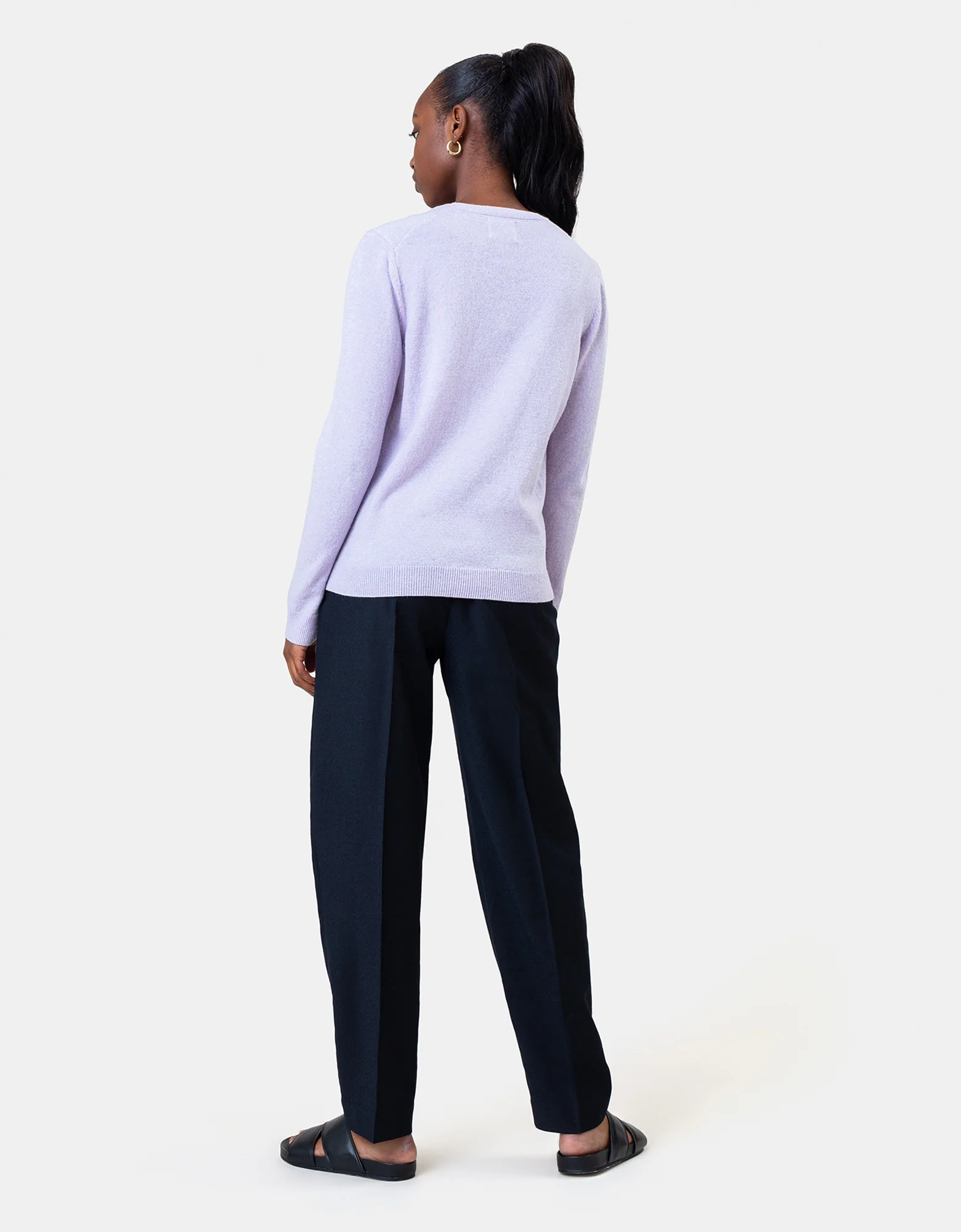 Women Light Merino Wool Crew - Sahara Camel - Image 3
